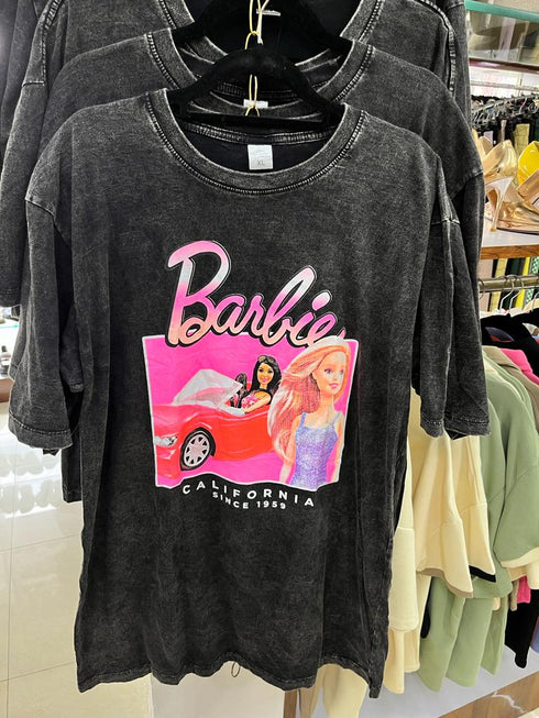 Custom Acid Wash Printed T-shirts